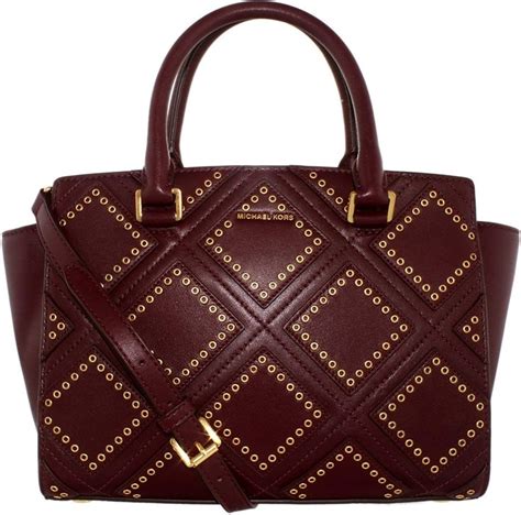 michael michael kors diamond grommet selma md tz satchel